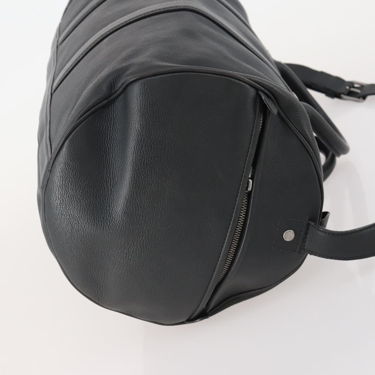 Louis Vuitton Aerogram Keepall Bandouliere Leather Black Leather Travel Bag Bag (Pre-Owned)