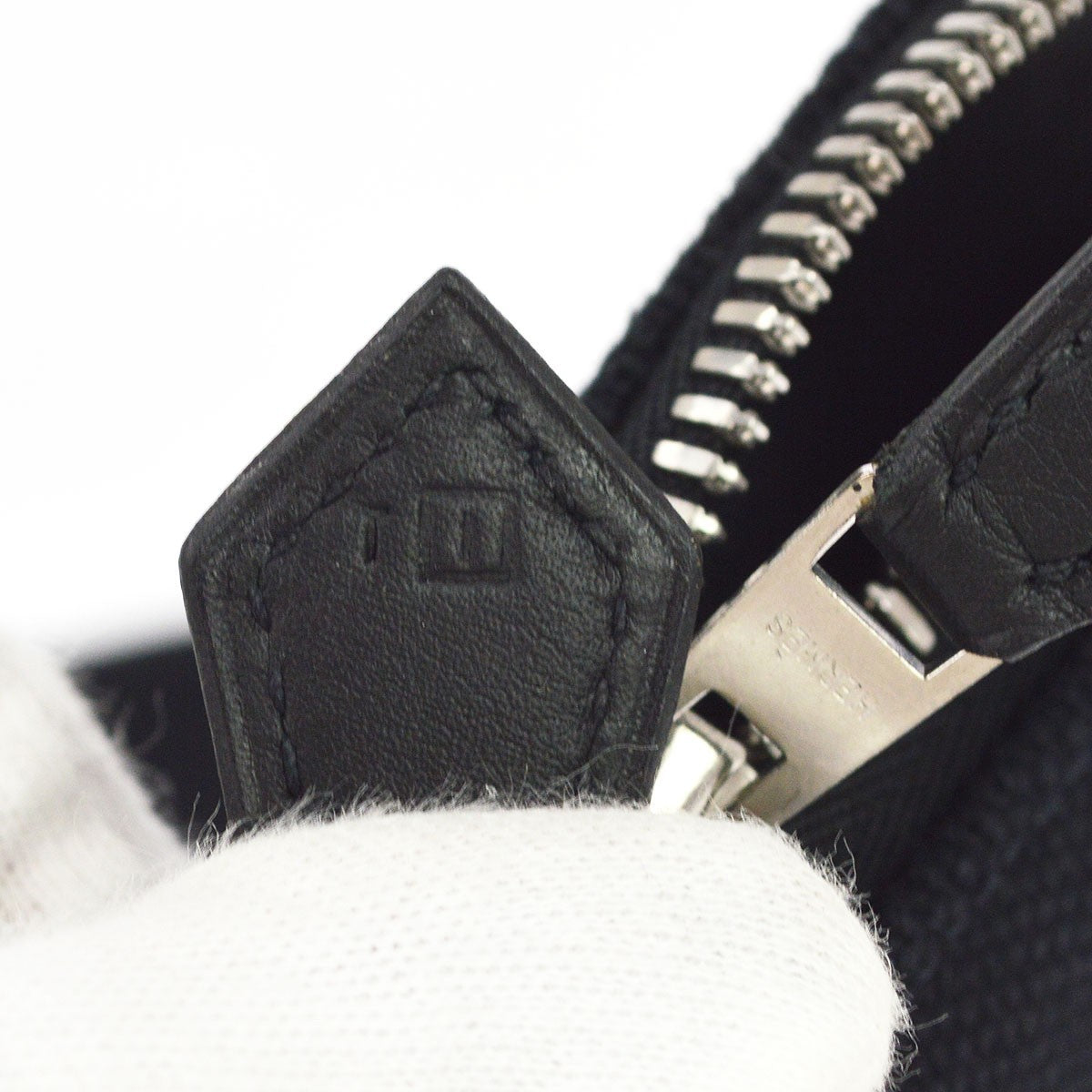 Hermes Heeboo Toile Black Canvas Handbag (Pre-Owned)