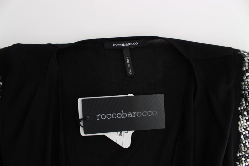 Roccobarocco Elegant Draped Neckline Sleeveless Women's Dress
