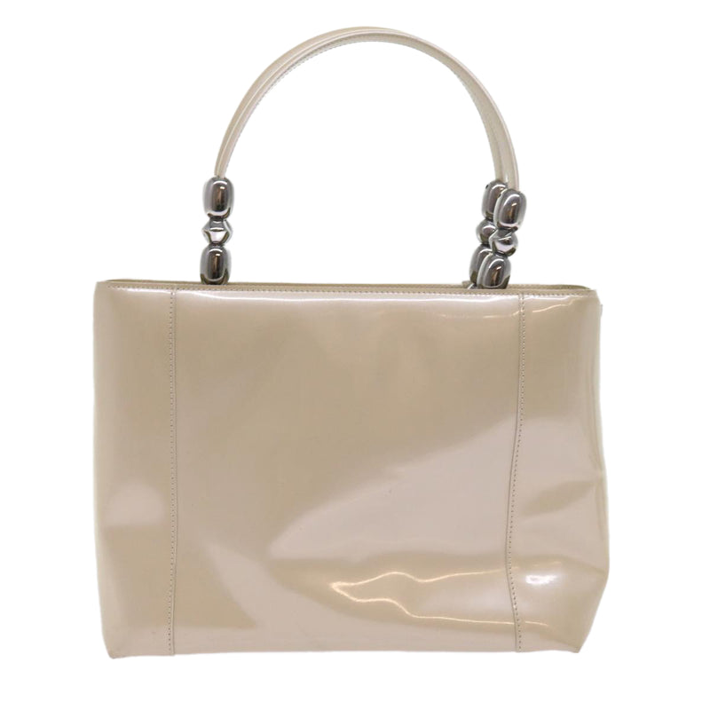 Dior Beige Patent Leather Tote Bag (Pre-Owned)