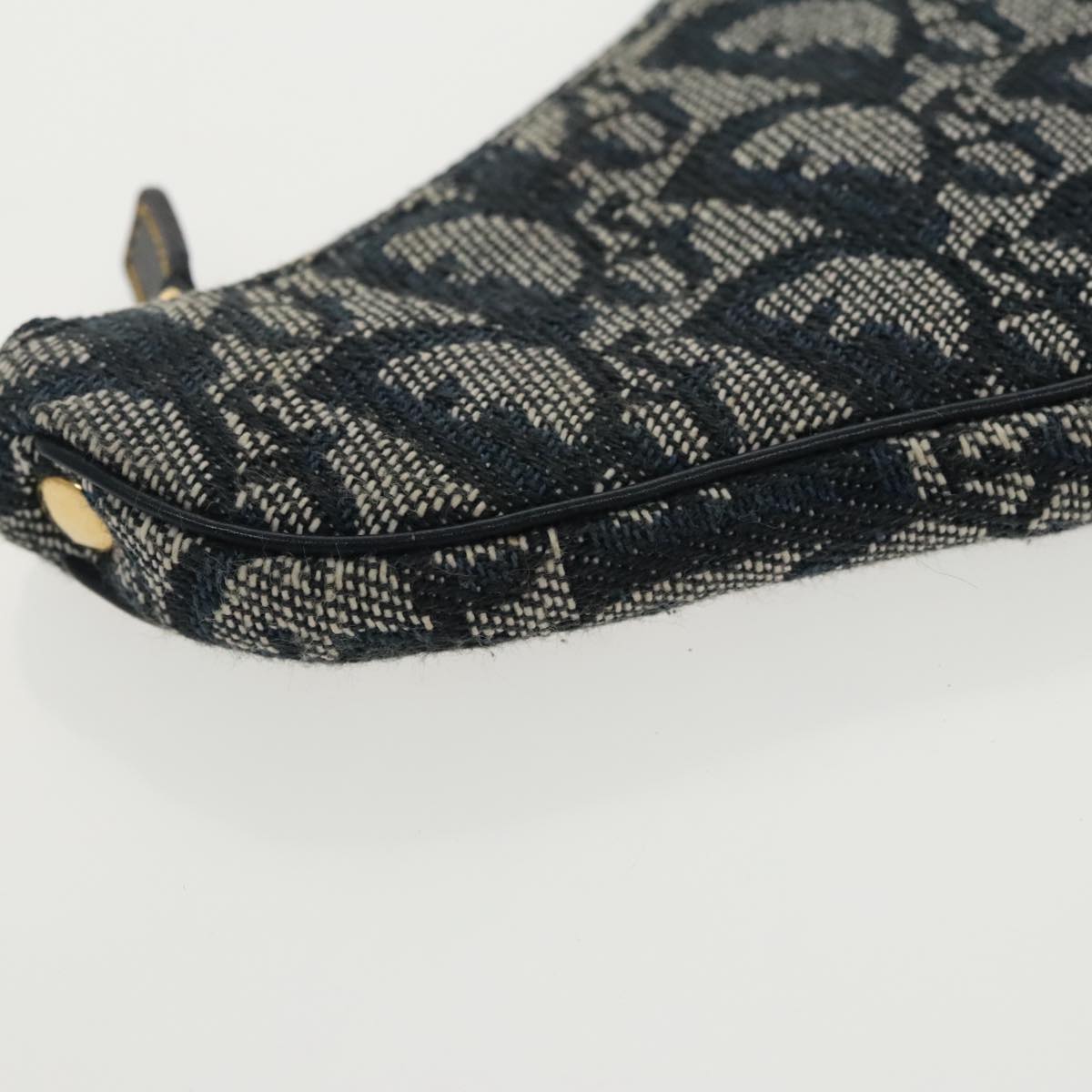 Dior Saddle Navy Canvas Clutch Bag (Pre-Owned)