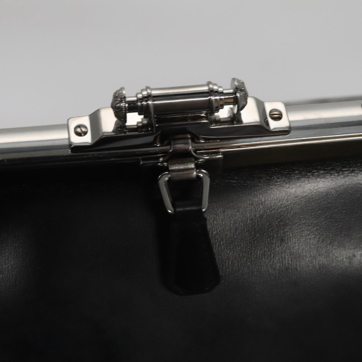 Prada Flame Black Leather Handbag (Pre-Owned)
