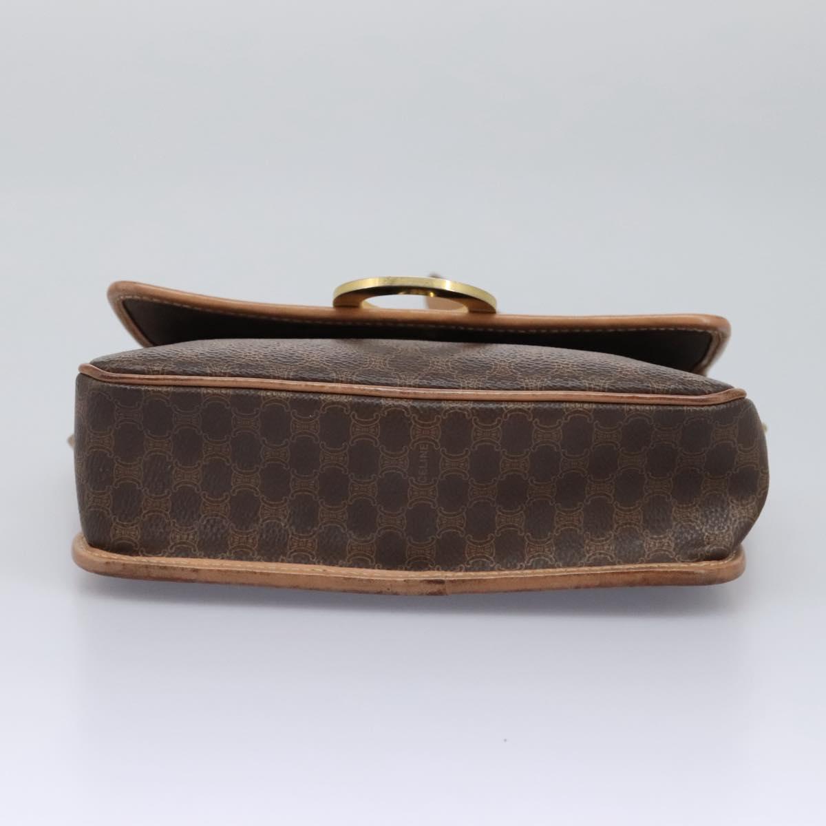 Céline Macadam Brown Canvas Shoulder Bag (Pre-Owned)