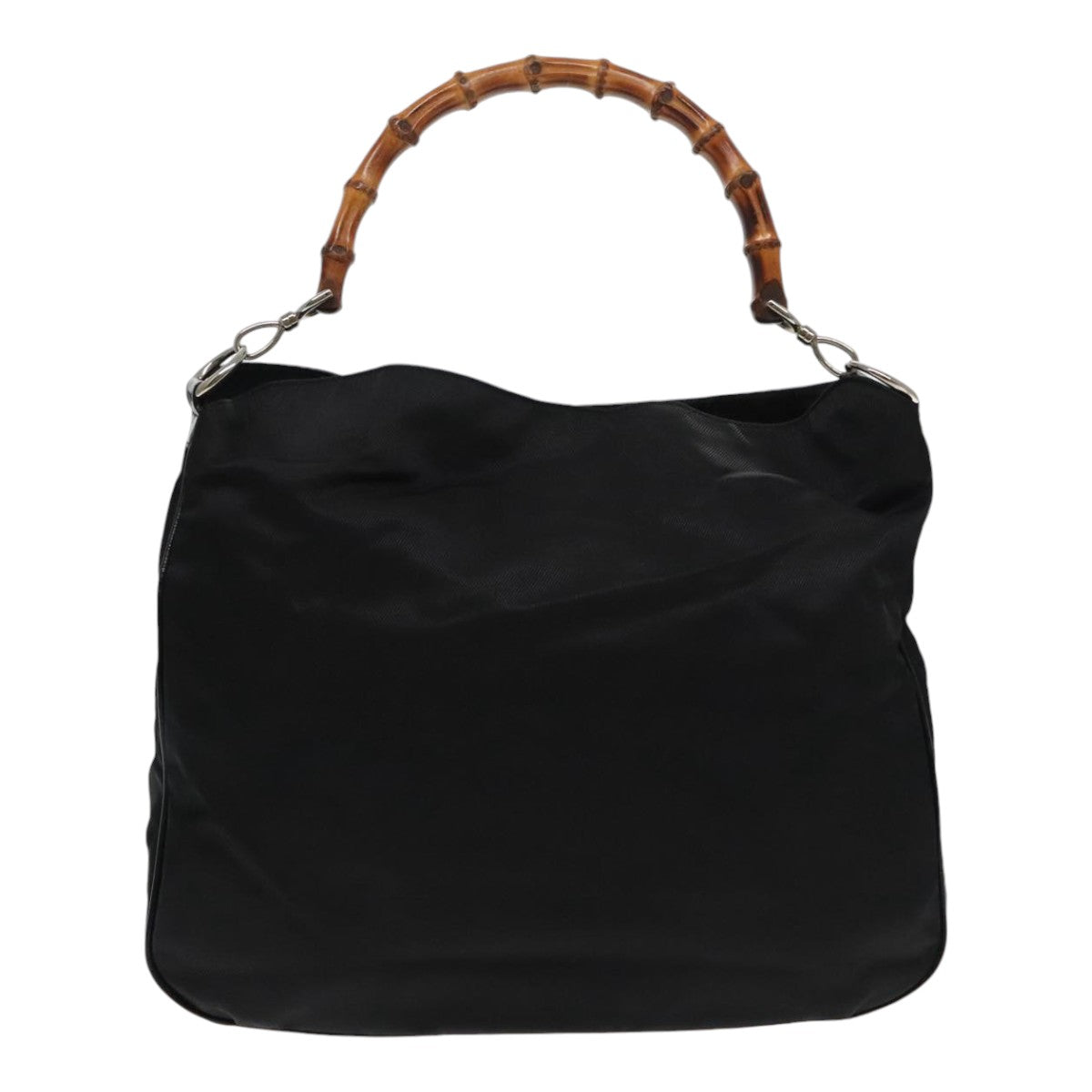 Gucci Bamboo Black Synthetic Handbag (Pre-Owned)