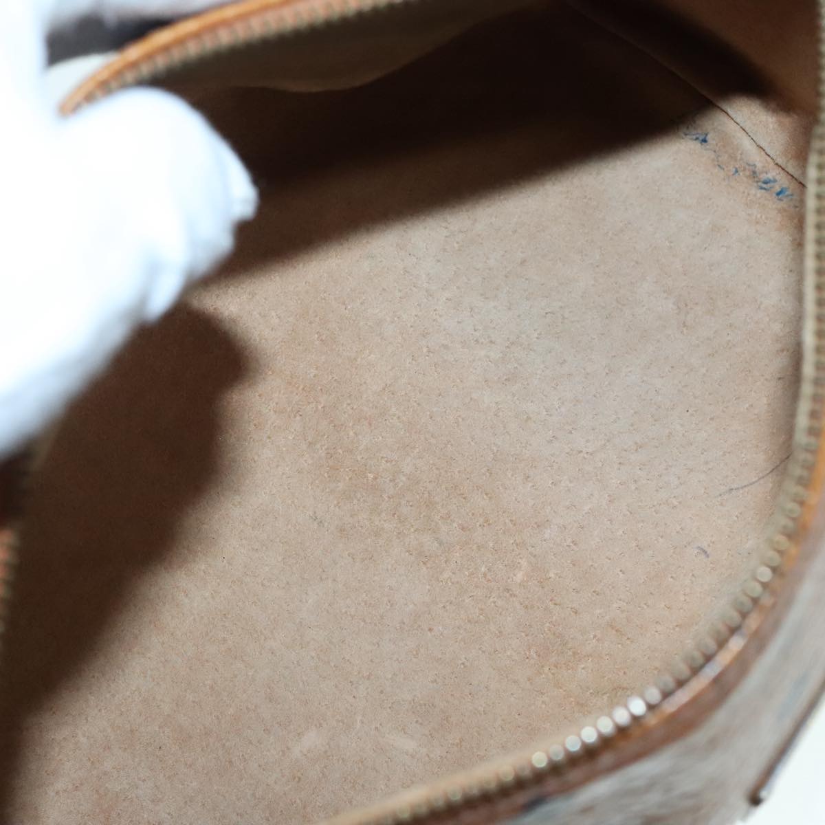 MCM Visetos Brown Canvas Shoulder Bag (Pre-Owned)