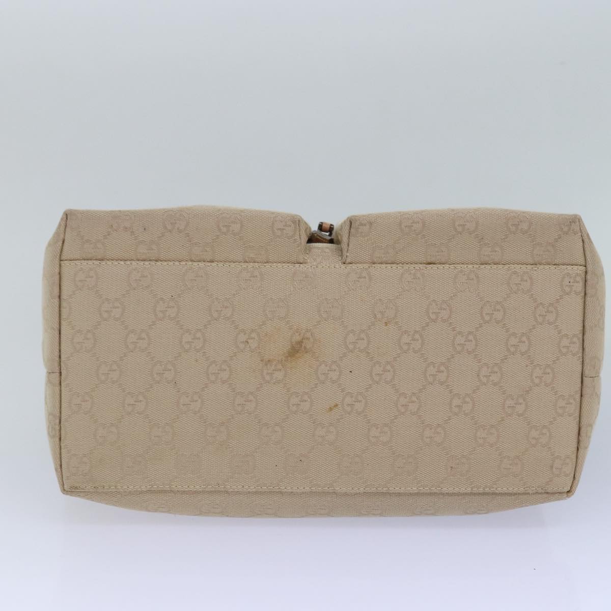 Gucci Gg Canvas Beige Canvas Tote Bag (Pre-Owned)