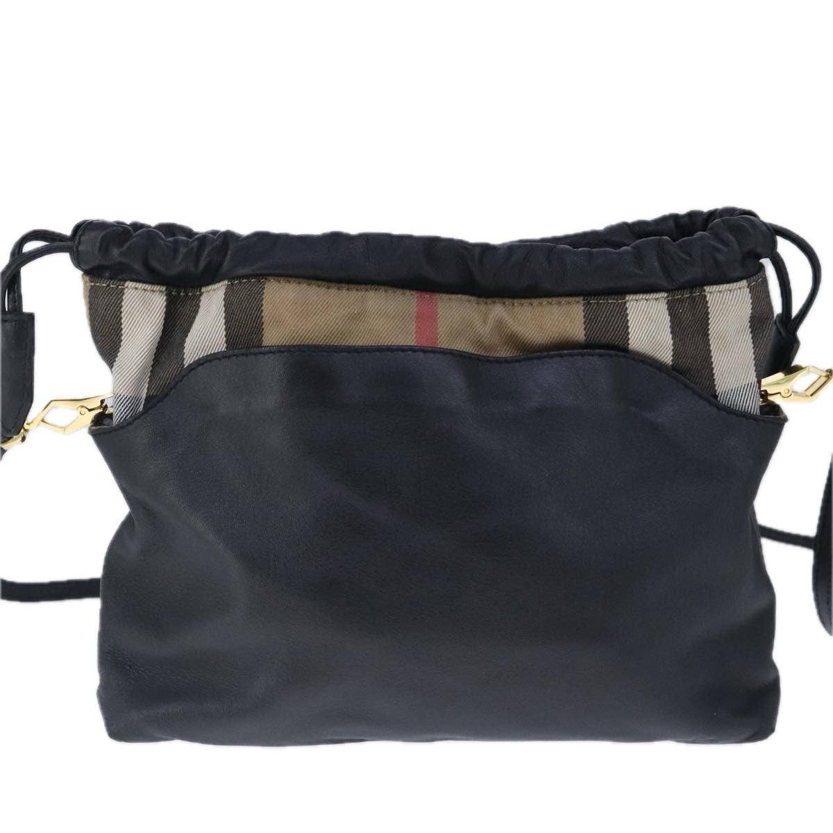 Burberry Black Leather Shoulder Bag (Pre-Owned)