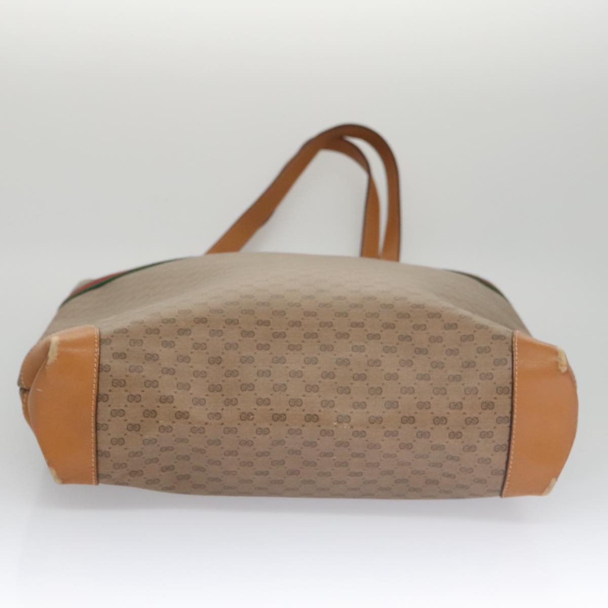 Gucci Sherry Beige Canvas Tote Bag (Pre-Owned)