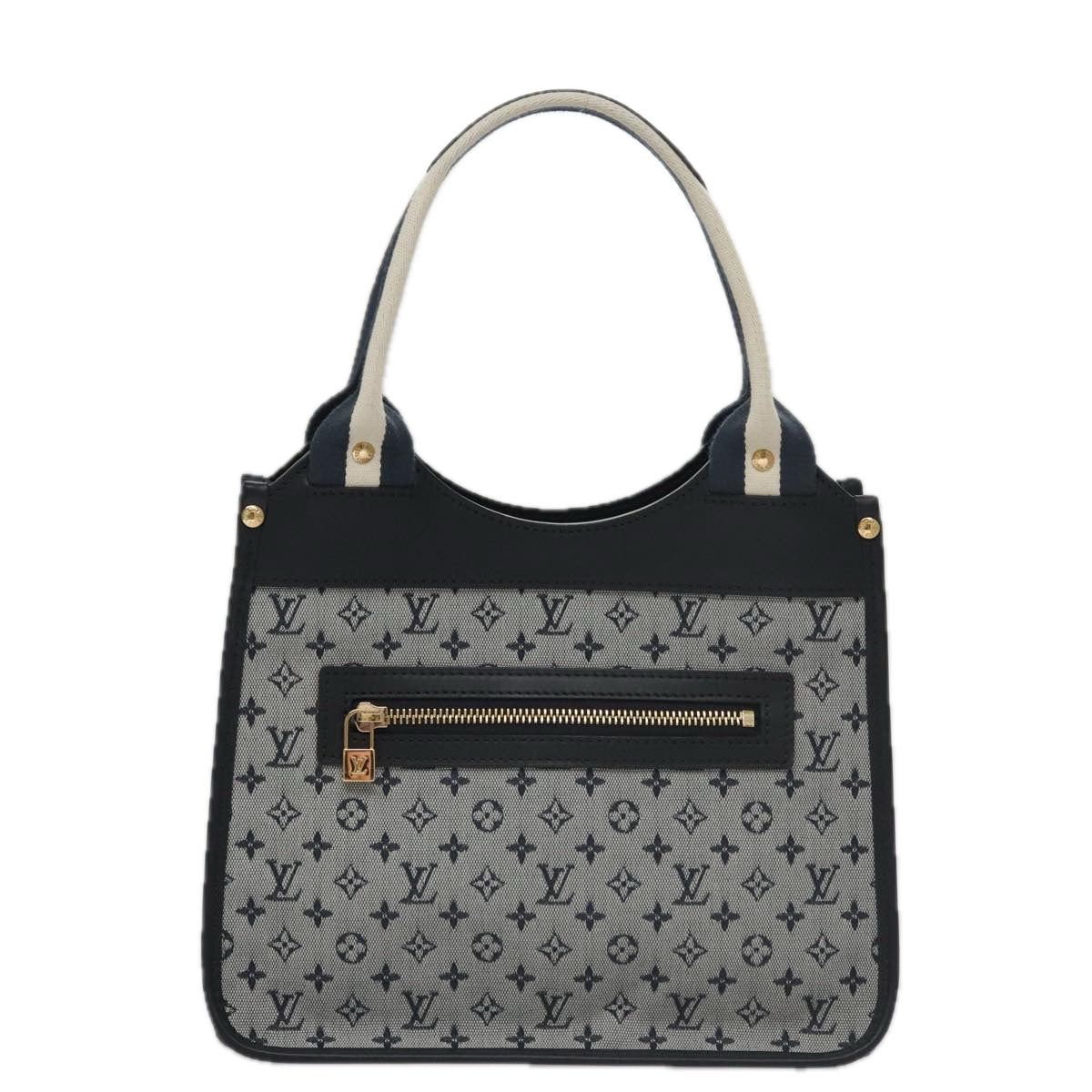Louis Vuitton Catherine Grey Canvas Handbag (Pre-Owned)