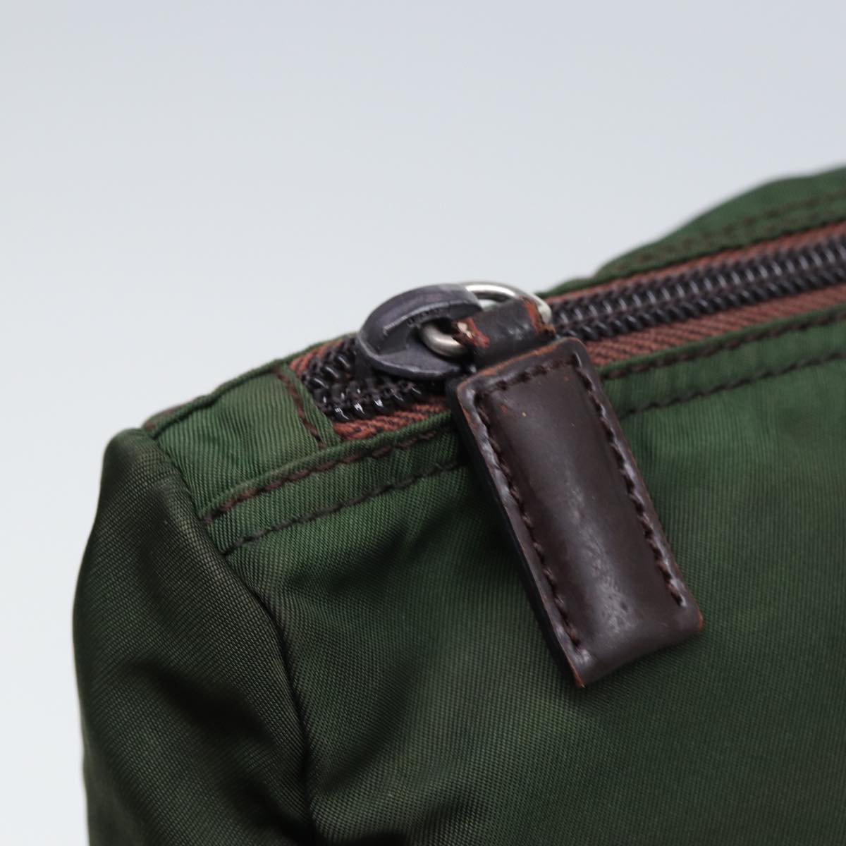 Prada Khaki Synthetic Clutch Bag (Pre-Owned)