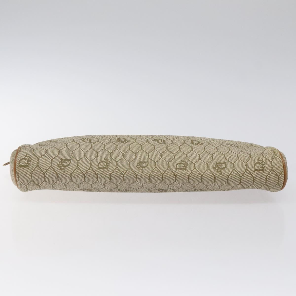 Dior Honeycomb Beige Leather Clutch Bag (Pre-Owned)