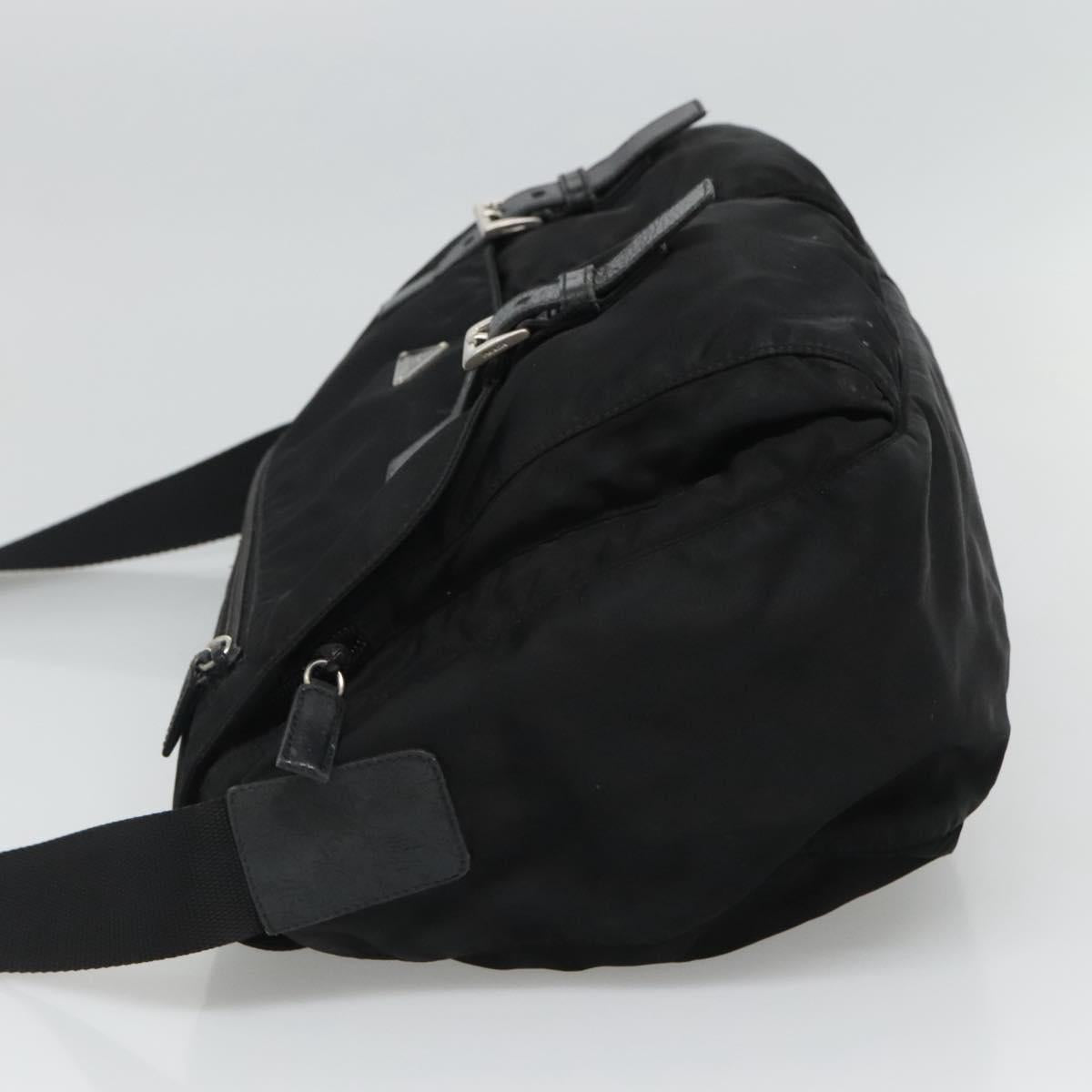 Prada Re-Nylon Black Synthetic Shoulder Bag (Pre-Owned)