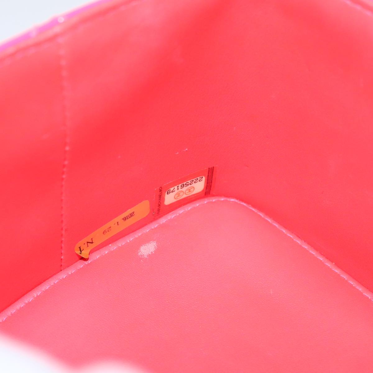 Chanel Vanity Pink Patent Leather Clutch Bag (Pre-Owned)