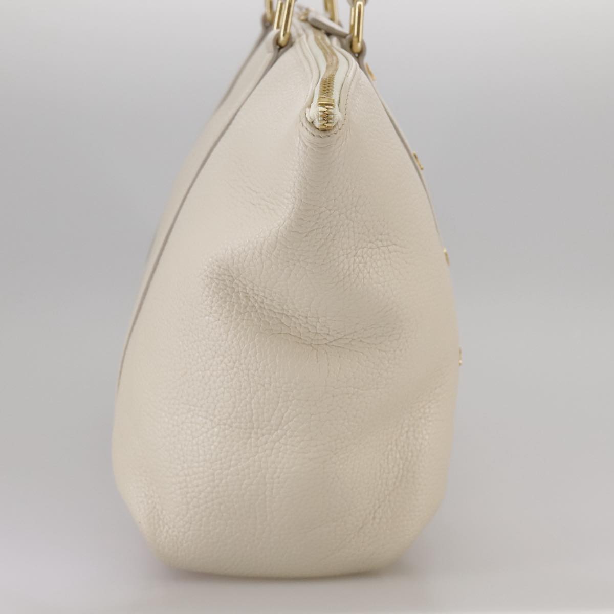 MCM White Leather Tote Bag (Pre-Owned)
