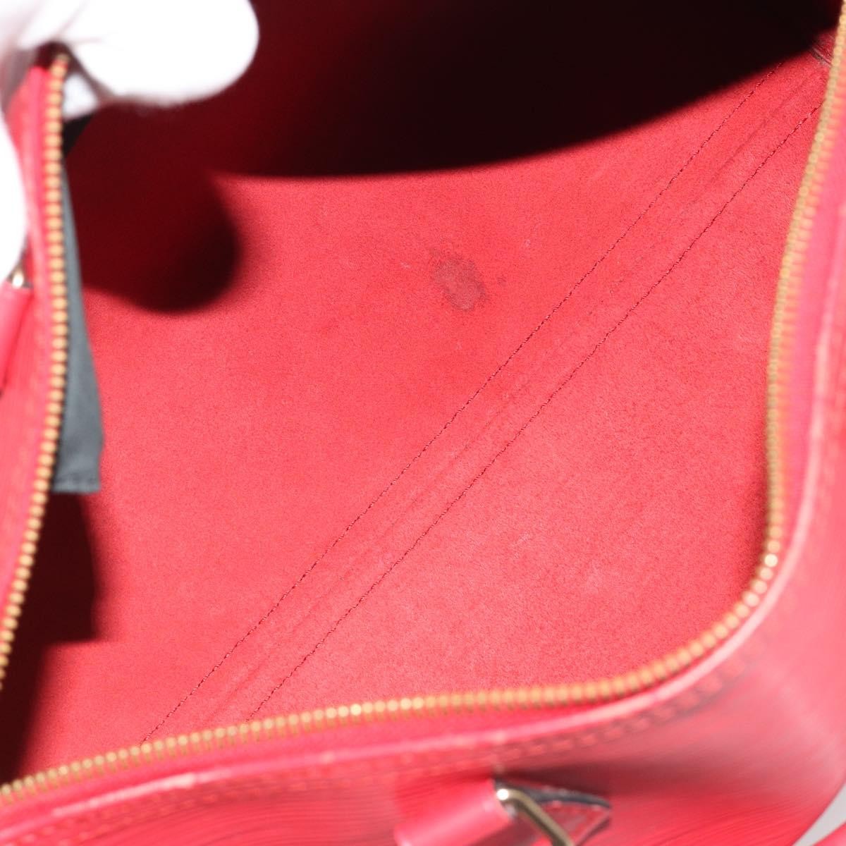 Louis Vuitton Speedy Epi Leather Red Leather Handbag (Pre-Owned)