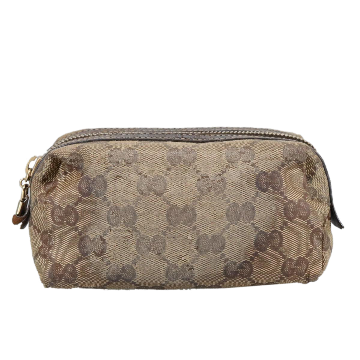 Gucci Gg Crystal Beige Canvas Clutch Bag (Pre-Owned)