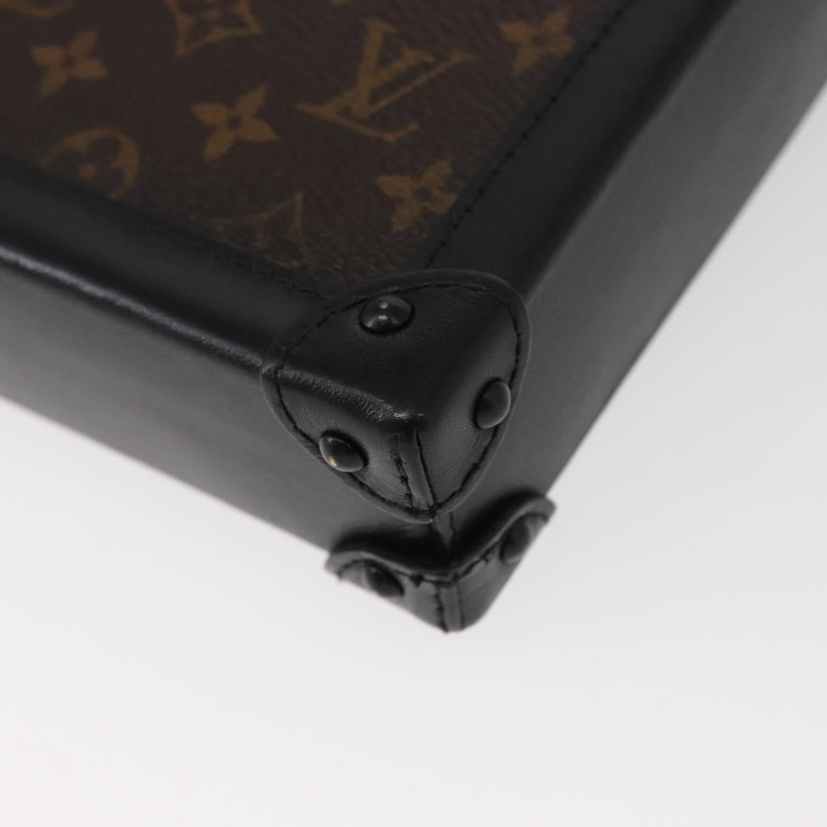 Louis Vuitton Vertical Trunk Pochette Monogram Canvas Brown Canvas Clutche & Pouche Bag (Pre-Owned)