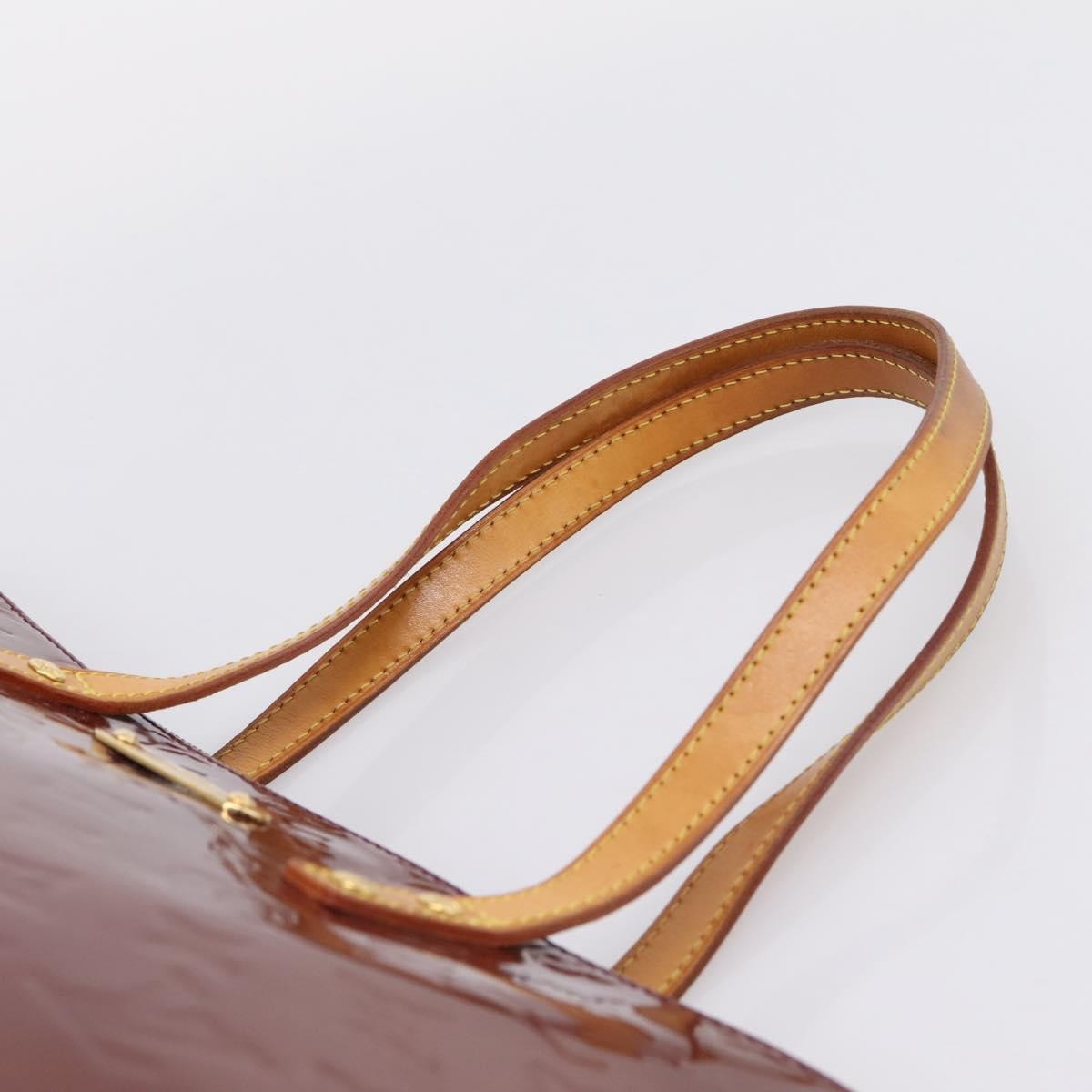Louis Vuitton Bellevue Monogram Vernis Purple Patent_Leather Handbag (Pre-Owned)