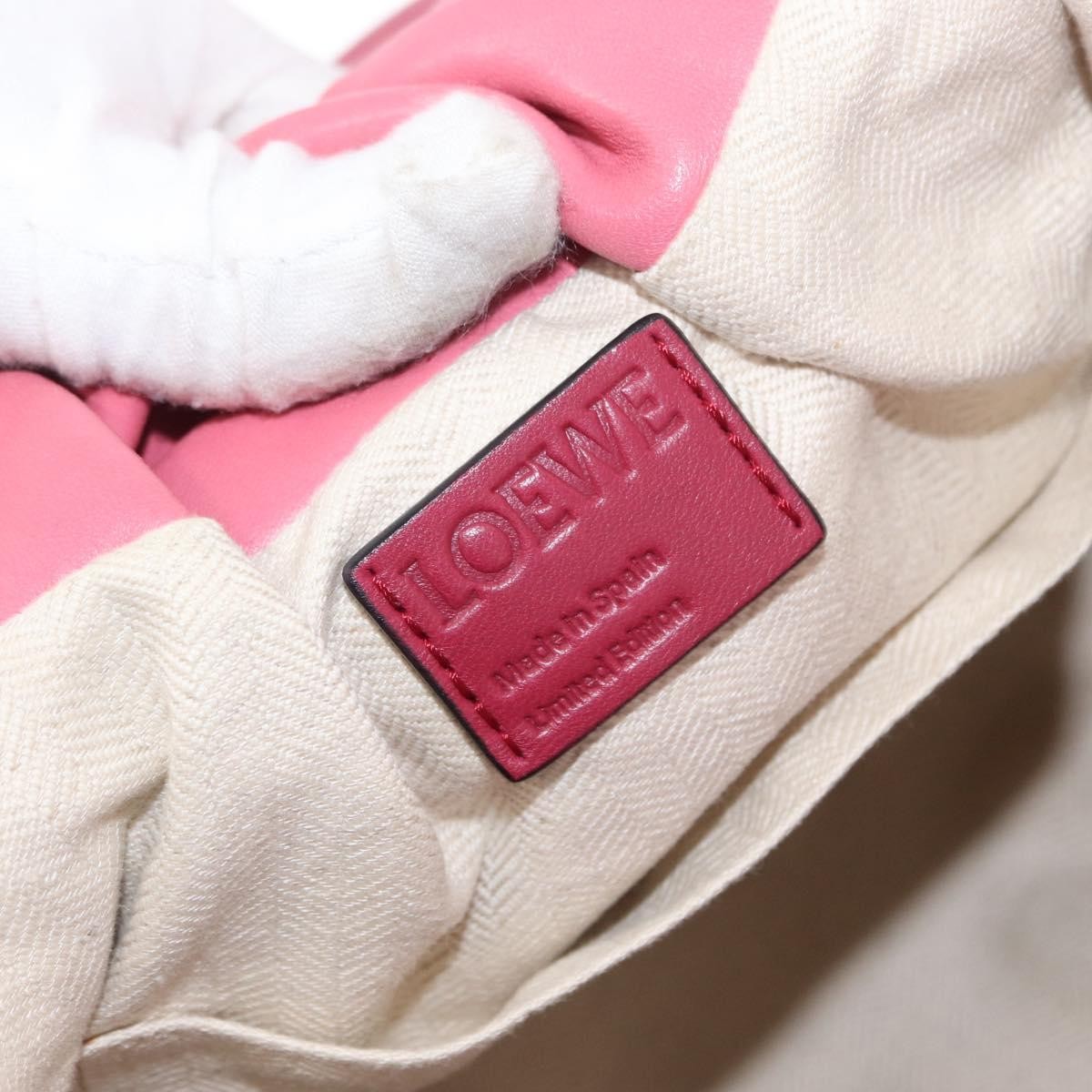 Loewe Bounce Lambskin Pink Leather Handbag (Pre-Owned)