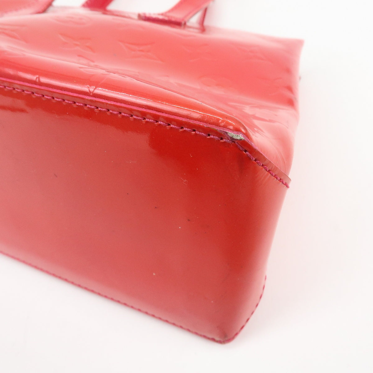 Louis Vuitton Wilshire Monogram Vernis Pink Patent_Leather Handbag (Pre-Owned)