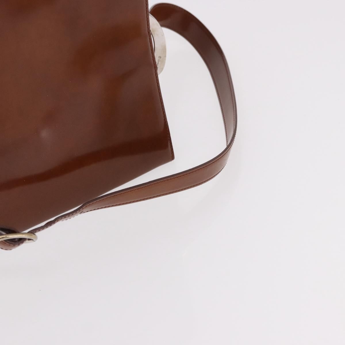 Cartier Panthère Patent Leather Brown Patent_Leather Backpack Bag (Pre-Owned)