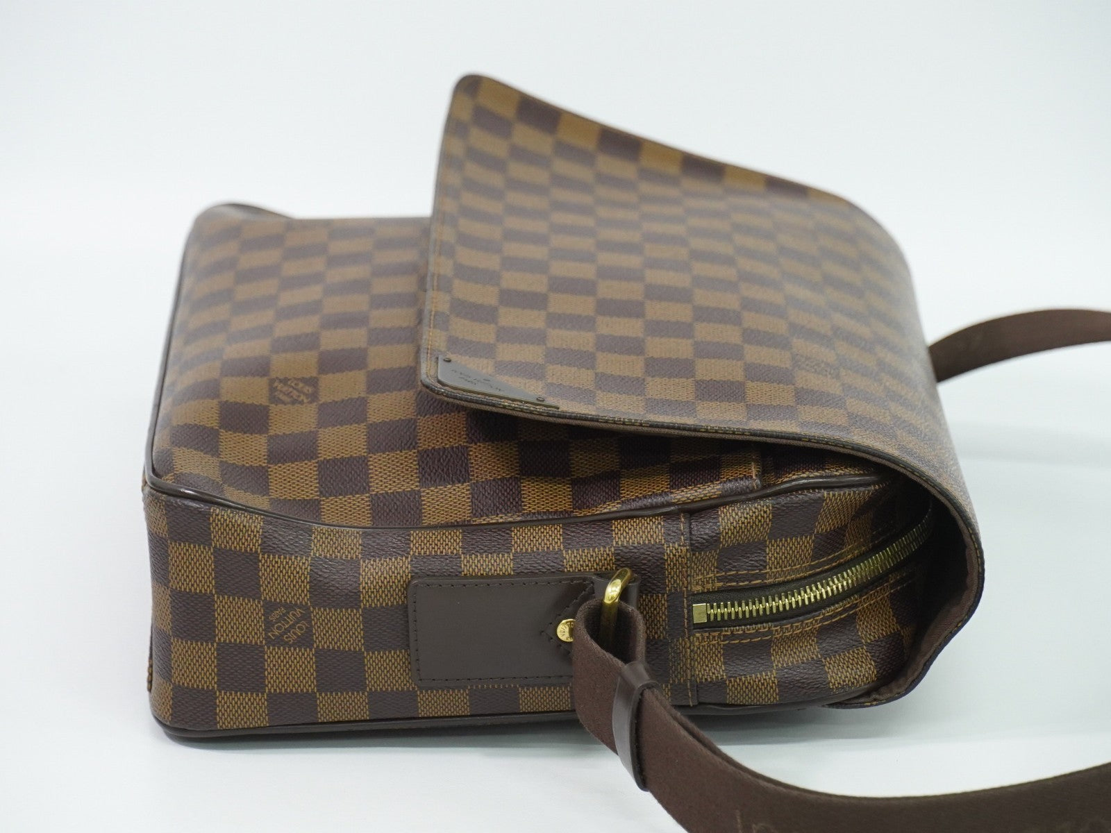 Louis Vuitton Shelton Messenger Damier Ebene Brown Canvas Shoulder Bag Bag (Pre-Owned)