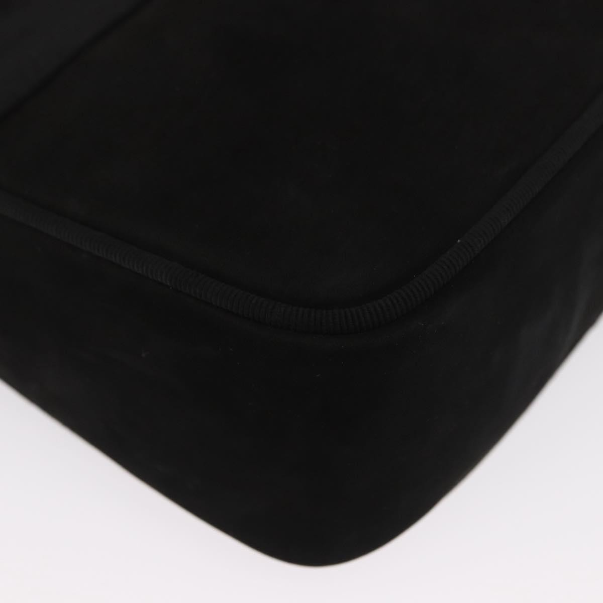 Salvatore Ferragamo Vala Clutch Suede Black Suede Clutche & Pouche Bag (Pre-Owned)