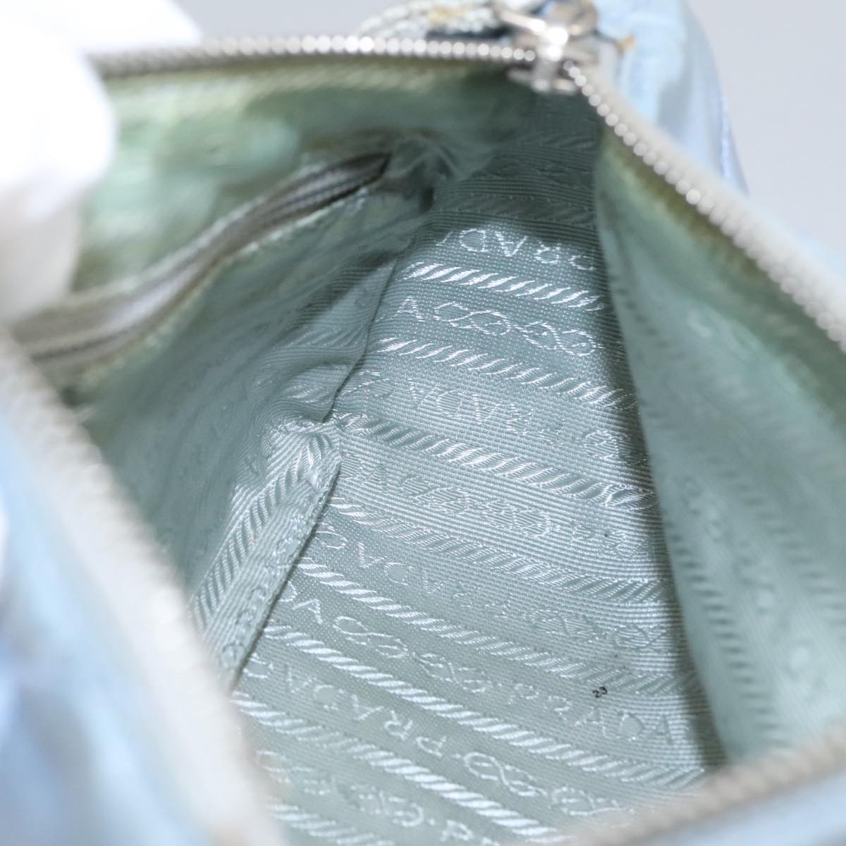 Prada Re-Nylon Blue Synthetic Shoulder Bag (Pre-Owned)