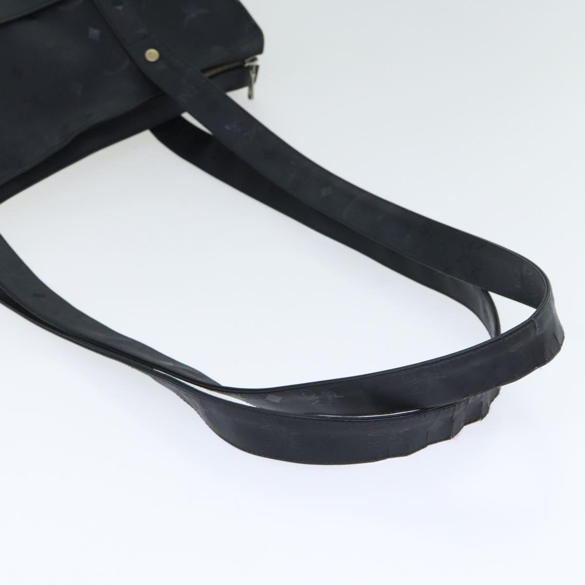 MCM Stark Visetos Black Leather Tote Bag (Pre-Owned)
