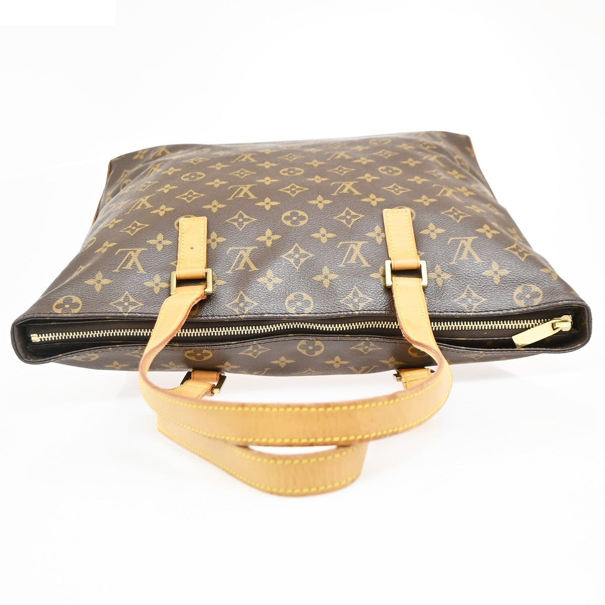 Louis Vuitton Cabas Mezzo Monogram Canvas Brown Canvas Tote Bag Bag (Pre-Owned)