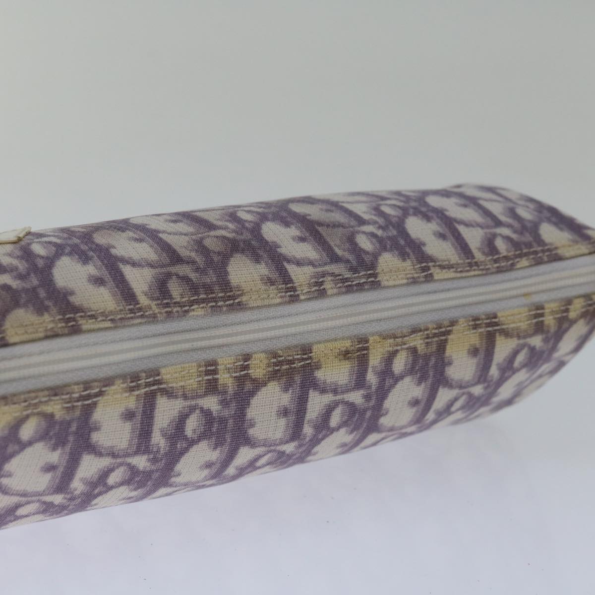 Dior Trotter Purple Canvas Clutch Bag (Pre-Owned)