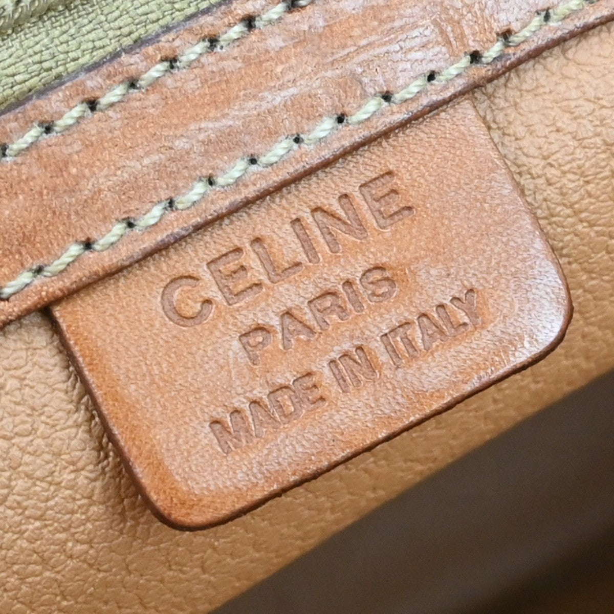 Celine Macadam Leather Brown Canvas Tote Bag Bag (Pre-Owned)