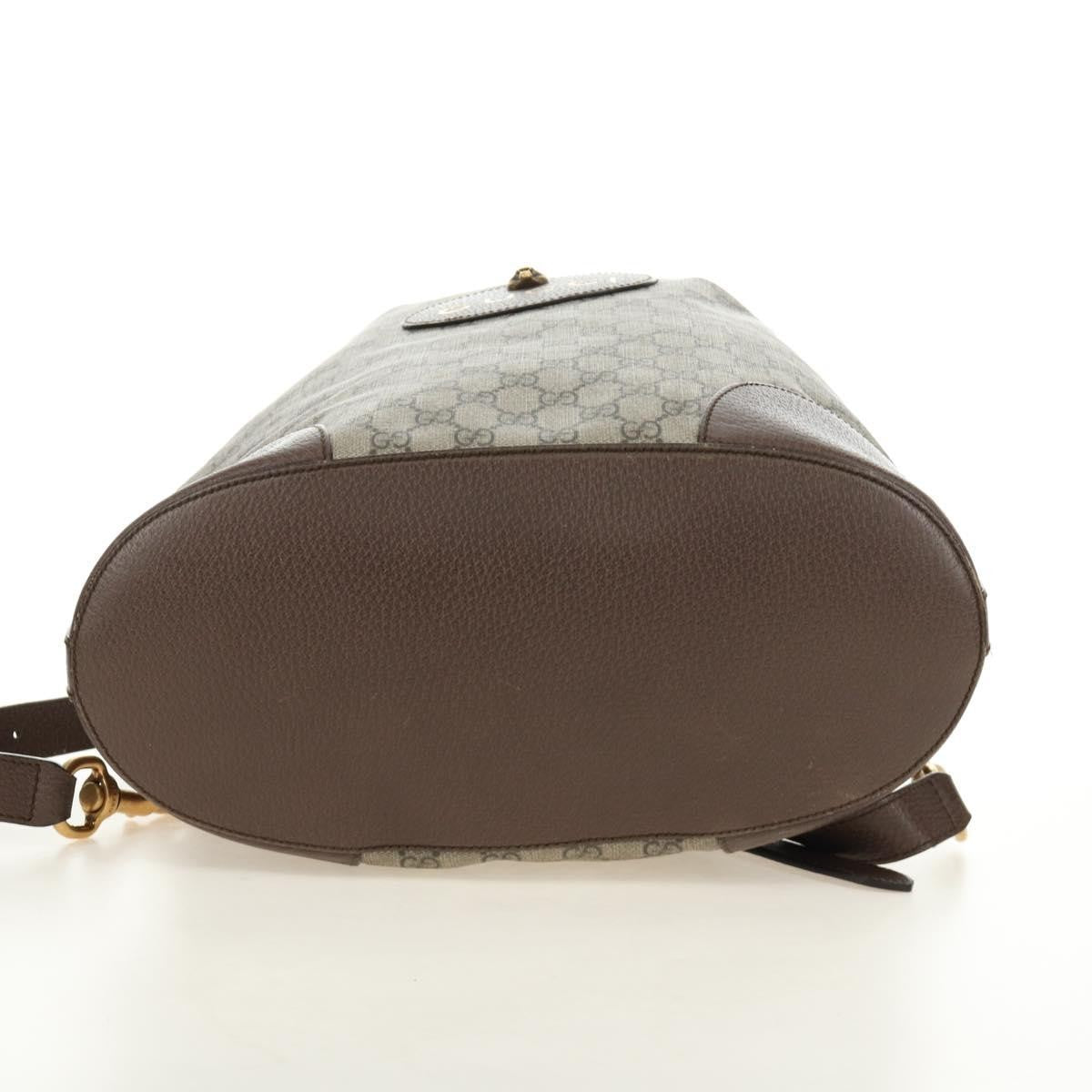 Gucci Neo Vintage Drawstring Bucket Gg Coated Canvas Beige Canvas Backpack Bag (Pre-Owned)