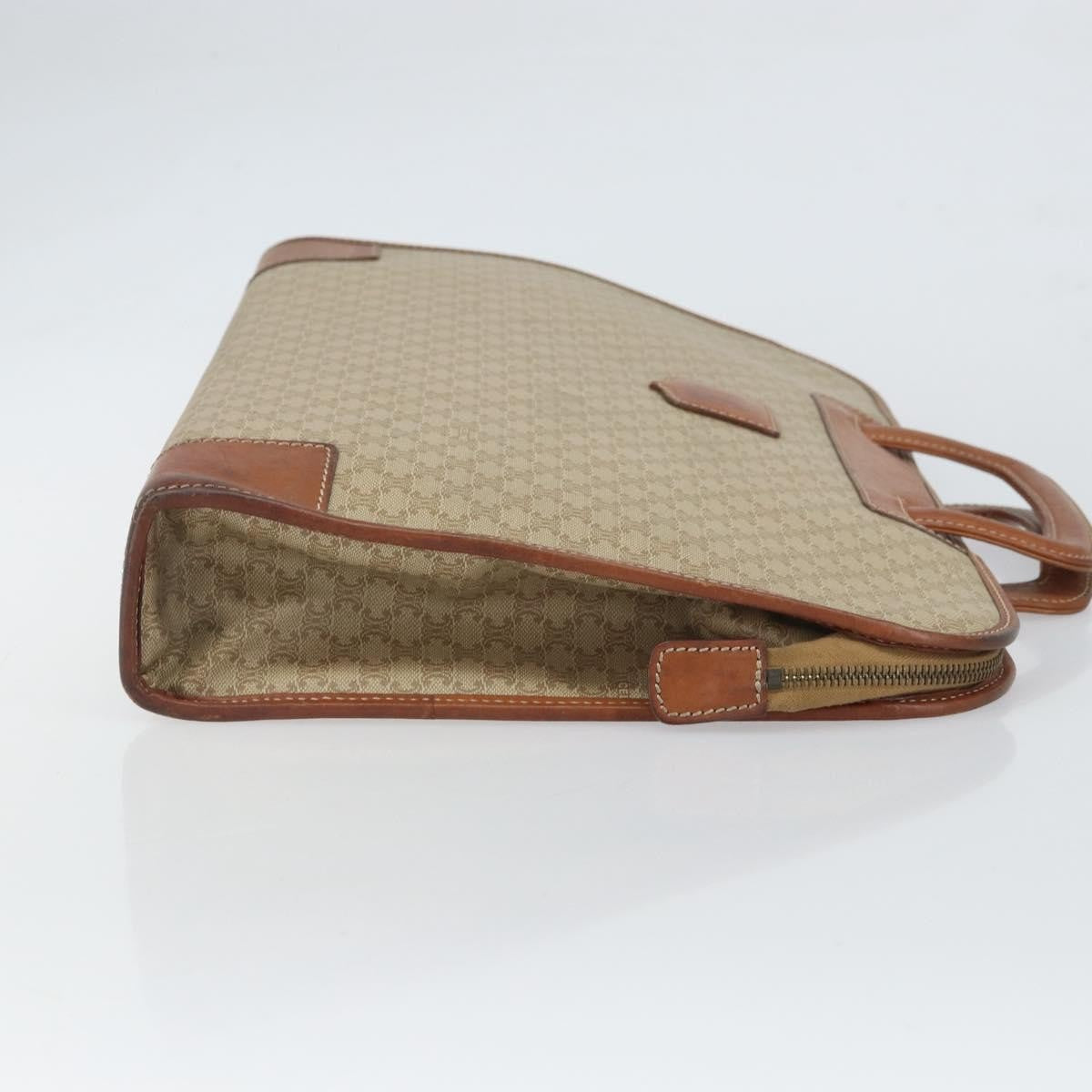 Celine Vintage Macadam Canvas Beige Canvas Handbag (Pre-Owned)