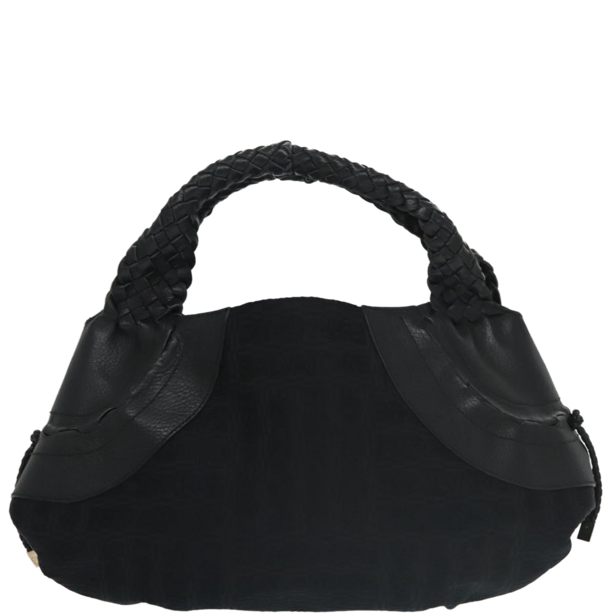 Salvatore Ferragamo Black Canvas Handbag (Pre-Owned)