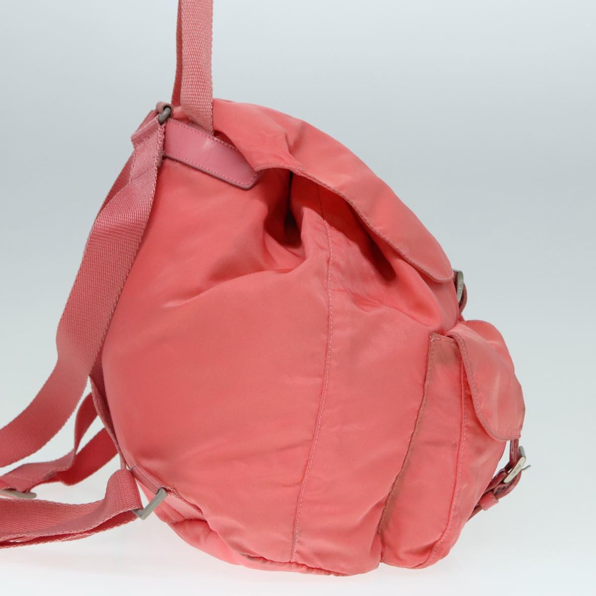 Prada Re-Nylon Pink Canvas Backpack Bag (Pre-Owned)