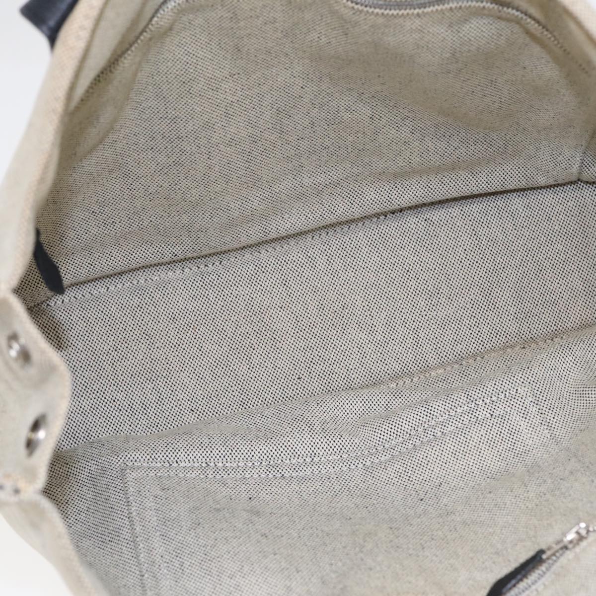 Hermès Arne White Canvas Tote Bag (Pre-Owned)