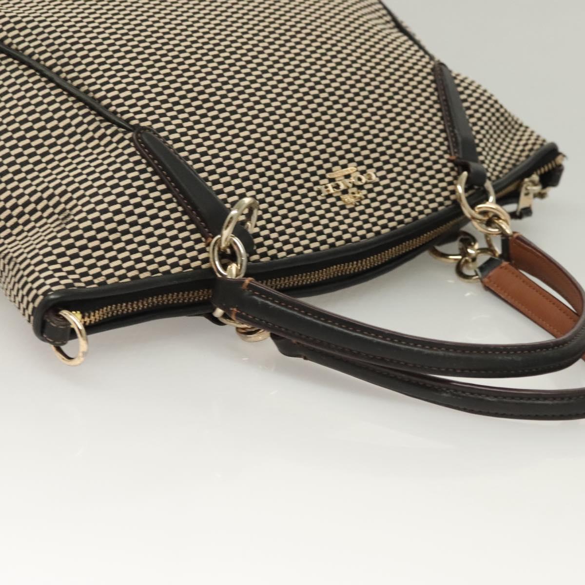 Coach Black Canvas Handbag (Pre-Owned)