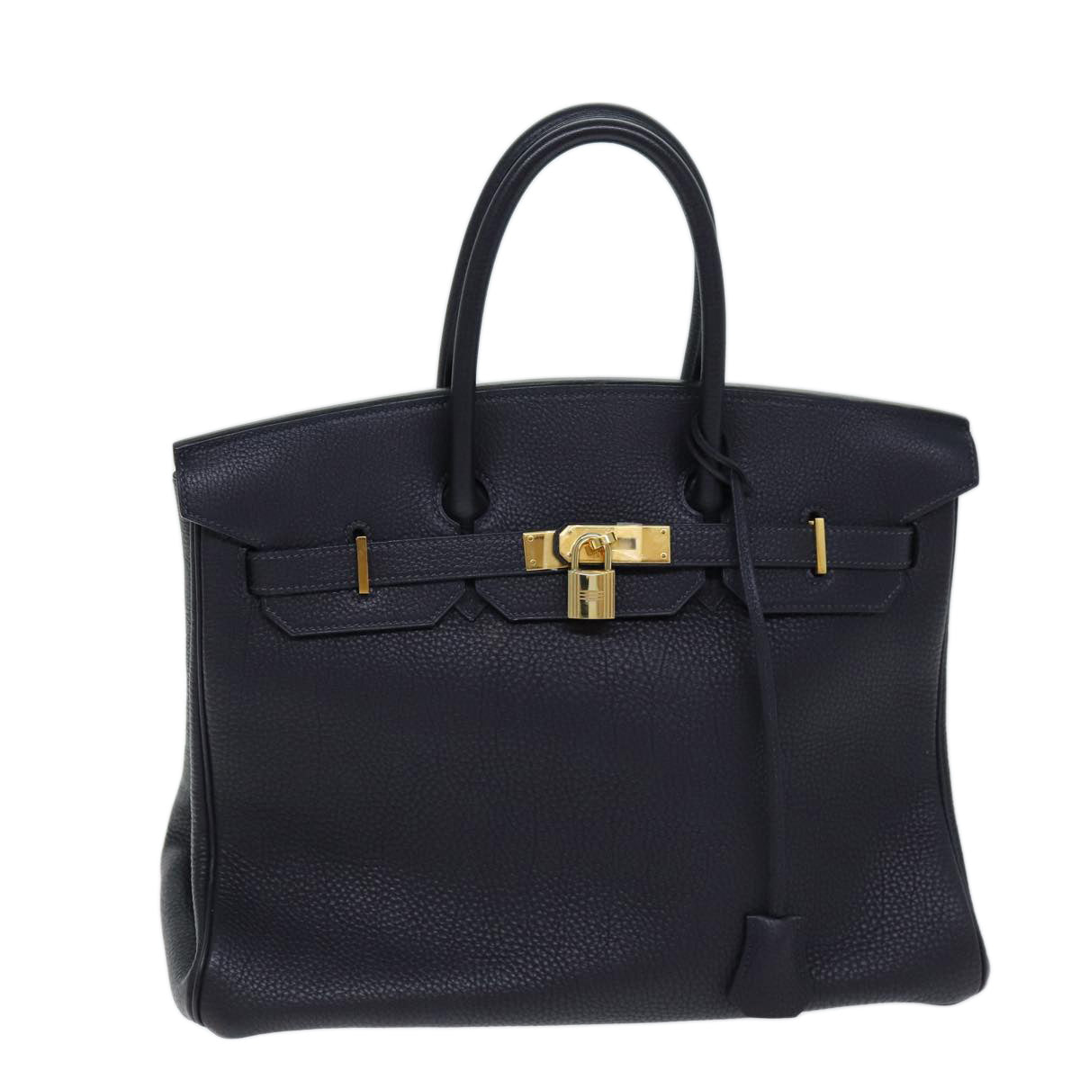 Hermès Birkin 35 Navy Leather Handbag (Pre-Owned)