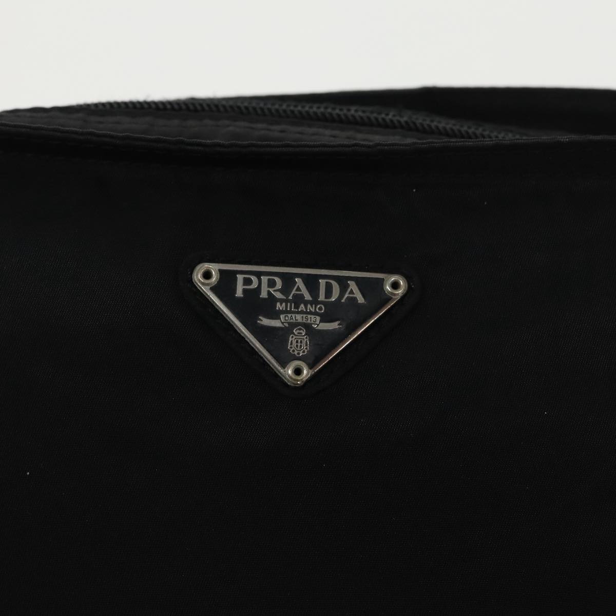 Prada Tessuto Black Synthetic Shoulder Bag (Pre-Owned)