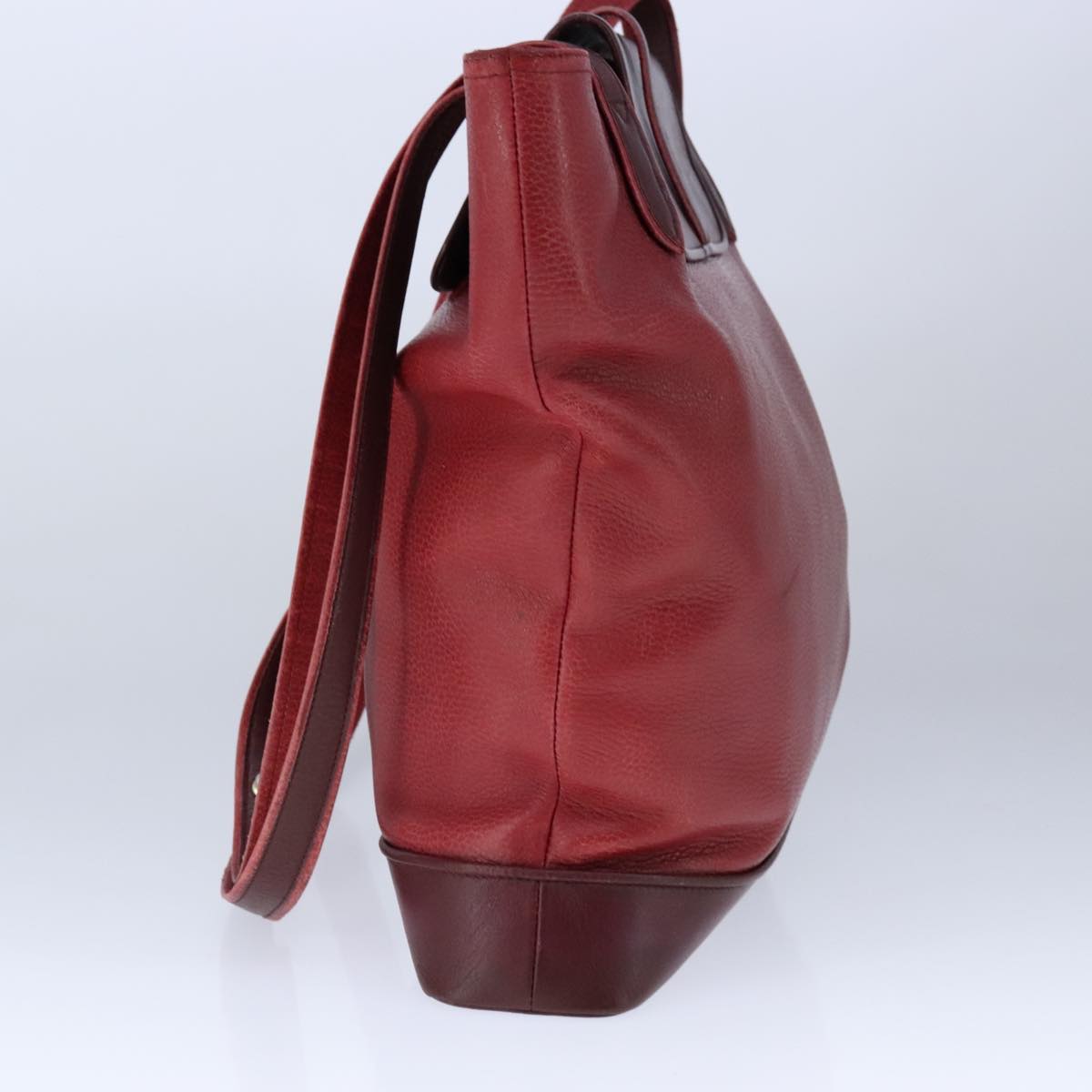 Cartier Must De Cartier Red Leather Tote Bag (Pre-Owned)