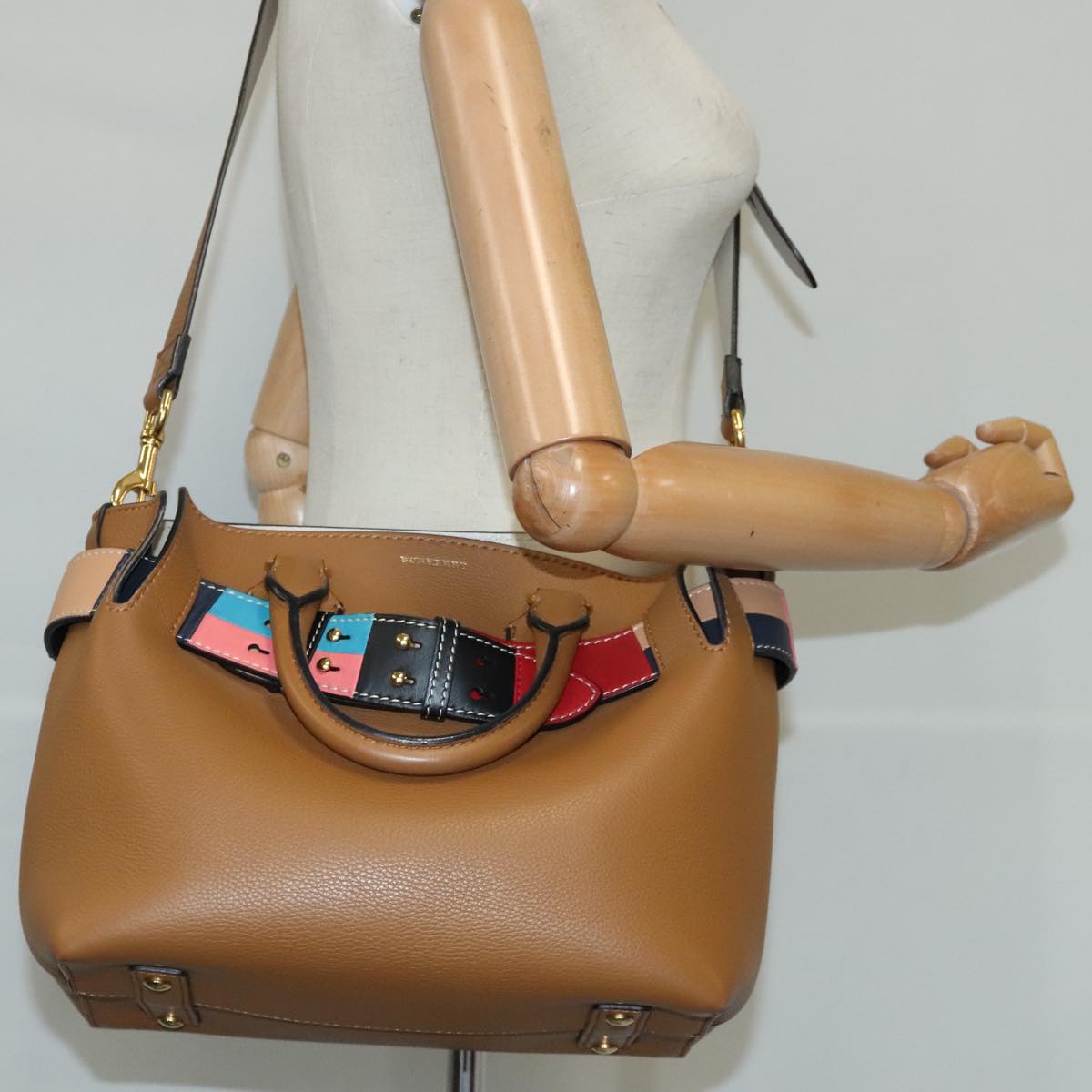 Burberry Belt Bag Brown Leather Handbag (Pre-Owned)