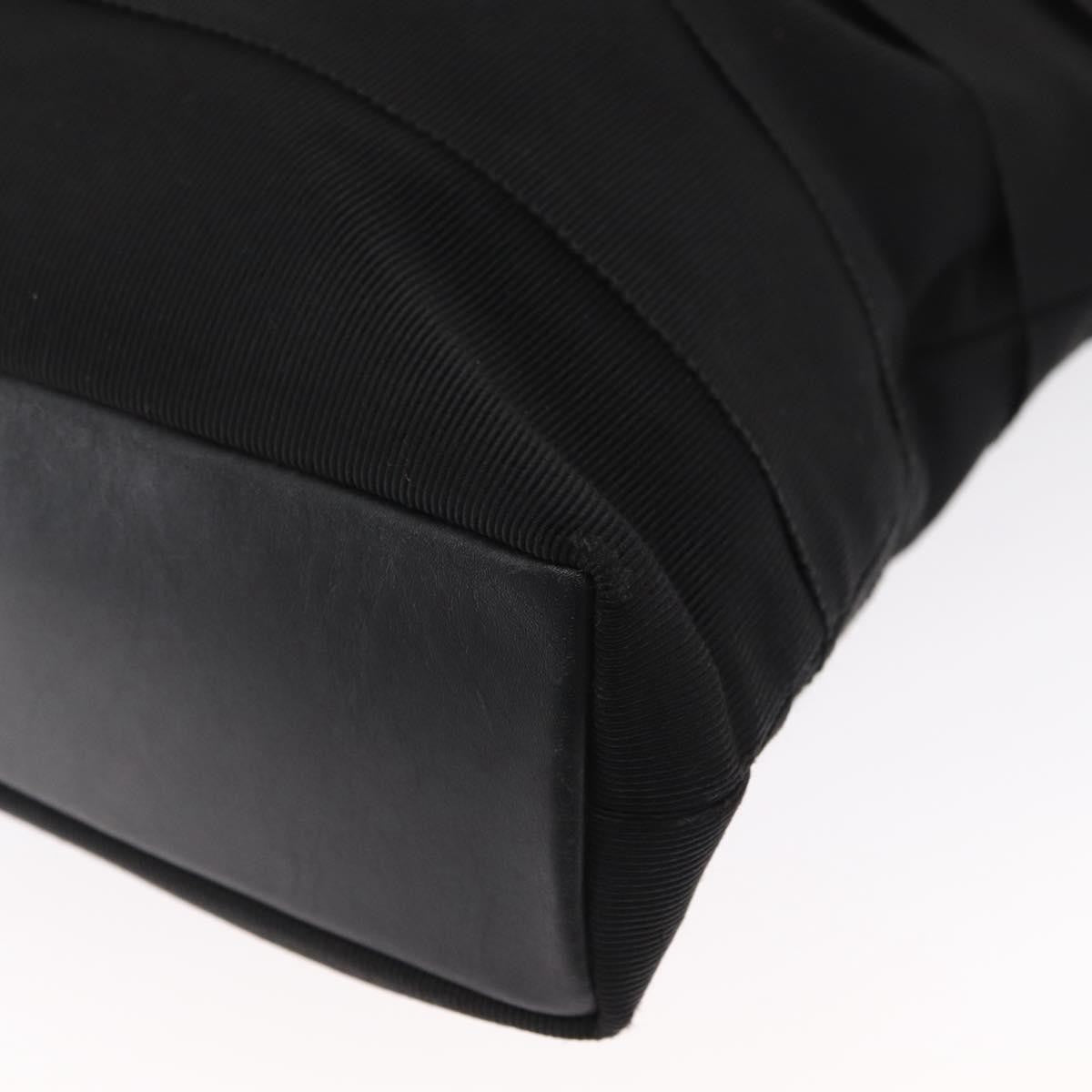 Salvatore Ferragamo Vala Tote Canvas Black Canvas Tote Bag Bag (Pre-Owned)