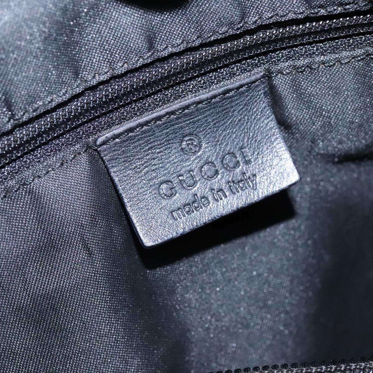 Gucci Bamboo Black Canvas Shoulder Bag (Pre-Owned)