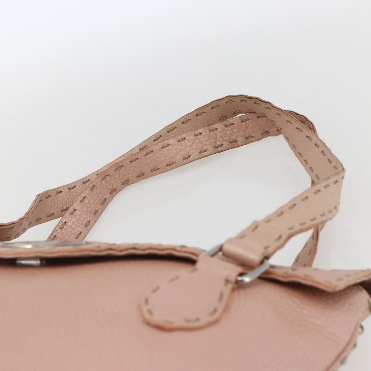 Fendi Selleria Tote Leather Pink Leather Tote Bag Bag (Pre-Owned)