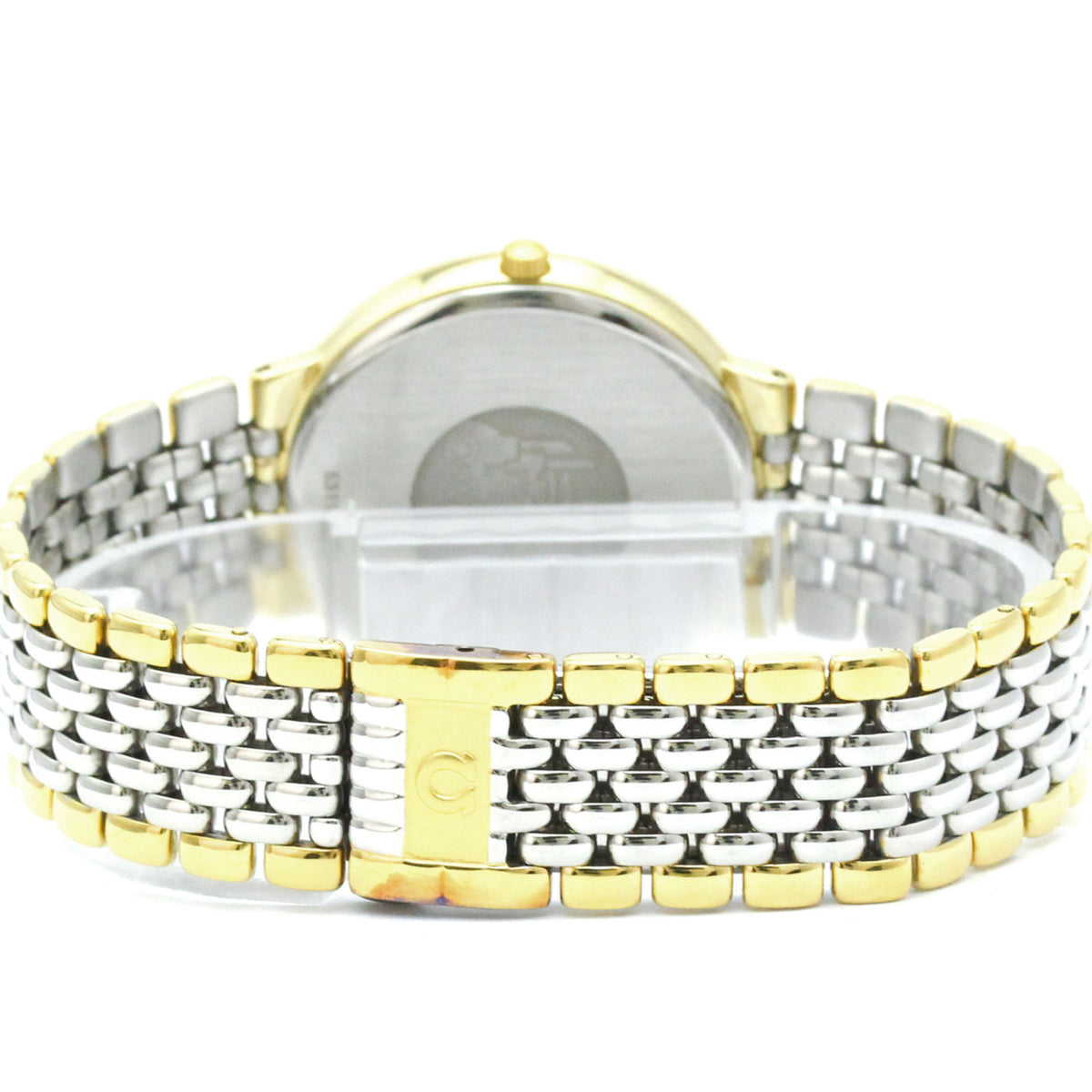 Omega De Ville Quartz Stainless Steel And Gold Plated Watch (Pre-Owned)
