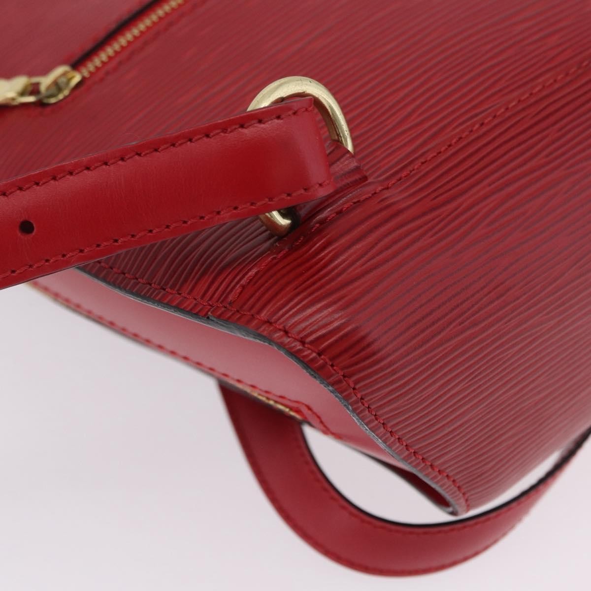 Louis Vuitton Mabillon Epi Leather Red Leather Backpack Bag (Pre-Owned)