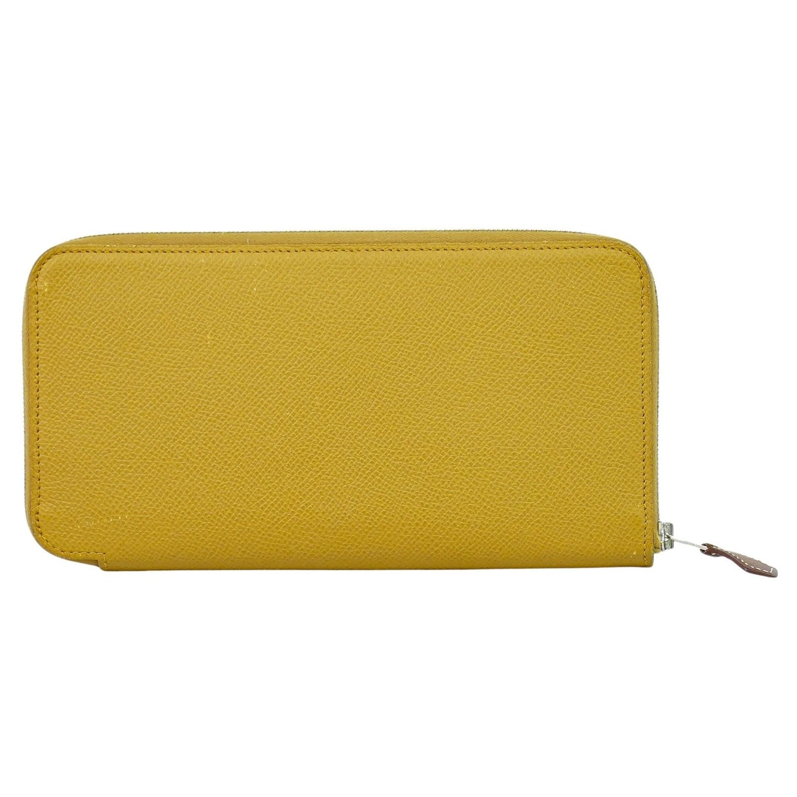 Hermes Azap Silkin Epsom Leather Silk Beige Leather Wallets Accessory (Pre-Owned)