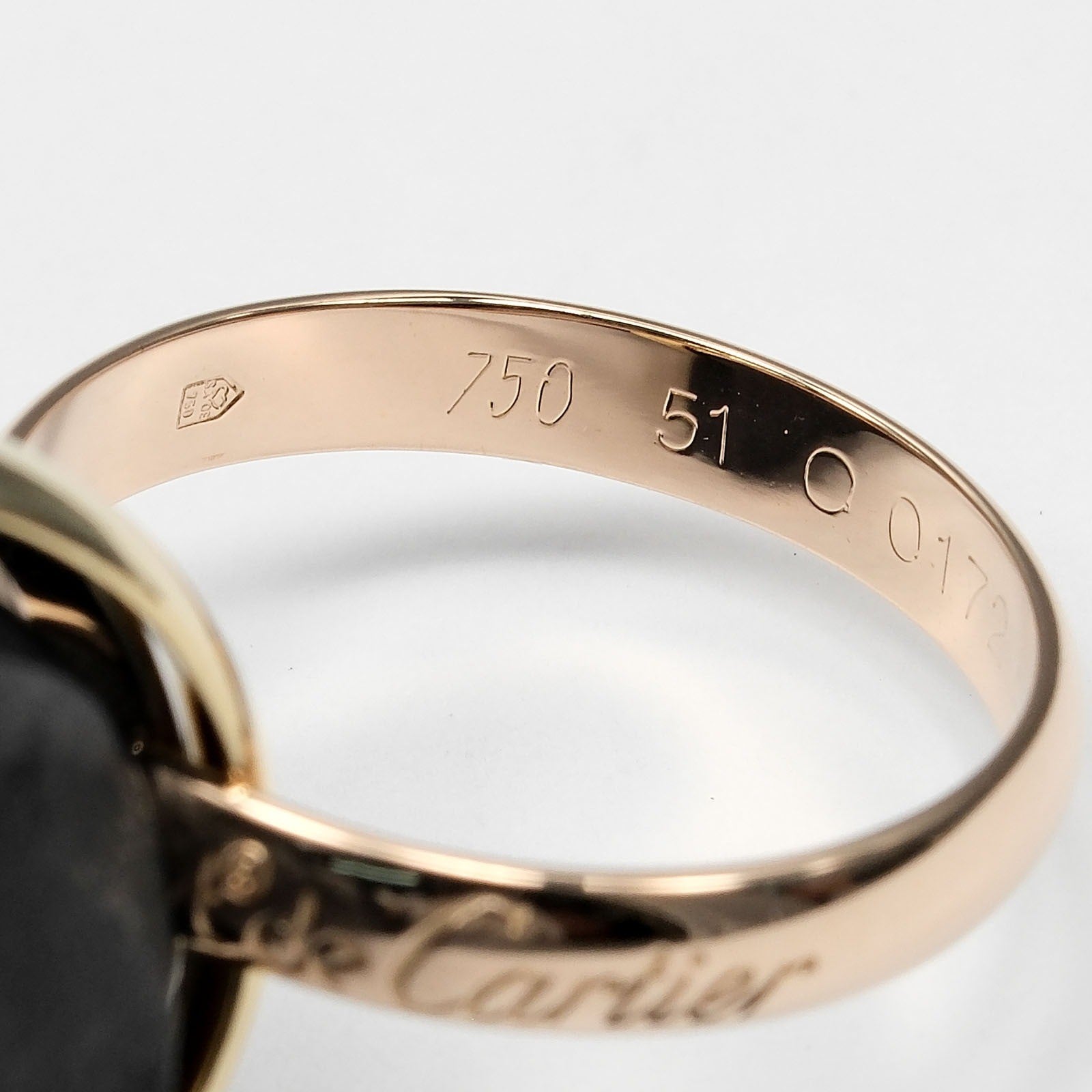 Cartier Trinity 18K Tricolor Gold Gold Yellow_Gold Ring Jewelry (Pre-Owned)