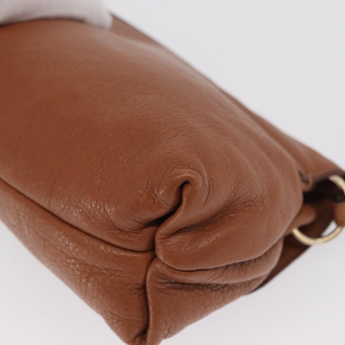 Chloe Lily Leather Brown Leather Shoulder Bag Bag (Pre-Owned)